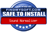 100% CLEAN award granted by FindMySoft.com