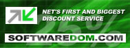 SoftwareDom  is Net's first and biggest discount service. Offers freeware and shareware downloads. Also offers coupons for software products.